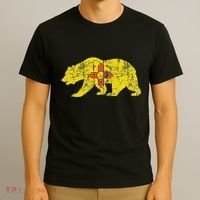 Usa State New Mexico Flag Bear Red Zia Sun Symbol T-Shirt thumb 3