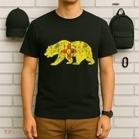 Usa State New Mexico Flag Bear Red Zia Sun Symbol T-Shirt thumb 6