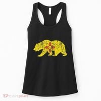 Usa State New Mexico Flag Bear Red Zia Sun Symbol Women's Tank Top thumb 0