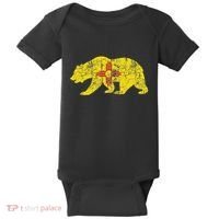Usa State New Mexico Flag Bear Red Zia Sun Symbol Baby Bodysuit thumb 0