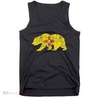 Usa State New Mexico Flag Bear Red Zia Sun Symbol Tank Top thumb 0