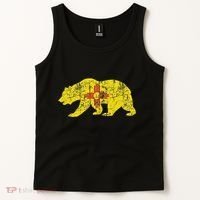 Usa State New Mexico Flag Bear Red Zia Sun Symbol Tank Top thumb 2