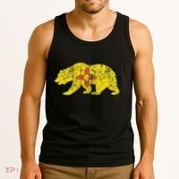 Usa State New Mexico Flag Bear Red Zia Sun Symbol Tank Top thumb 3