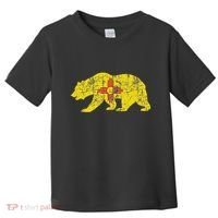 Usa State New Mexico Flag Bear Red Zia Sun Symbol Toddler T-Shirt thumb 0