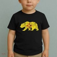 Usa State New Mexico Flag Bear Red Zia Sun Symbol Toddler T-Shirt thumb 2