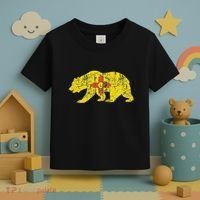 Usa State New Mexico Flag Bear Red Zia Sun Symbol Toddler T-Shirt thumb 3