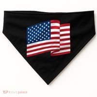 United States Of America Flag Waving USA-Made Doggie Bandana thumb 0