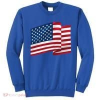 United States Of America Flag Waving Sweatshirt thumb 0
