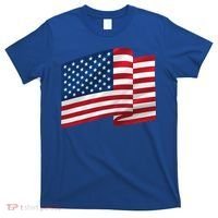 United States Of America Flag Waving T-Shirt thumb 0