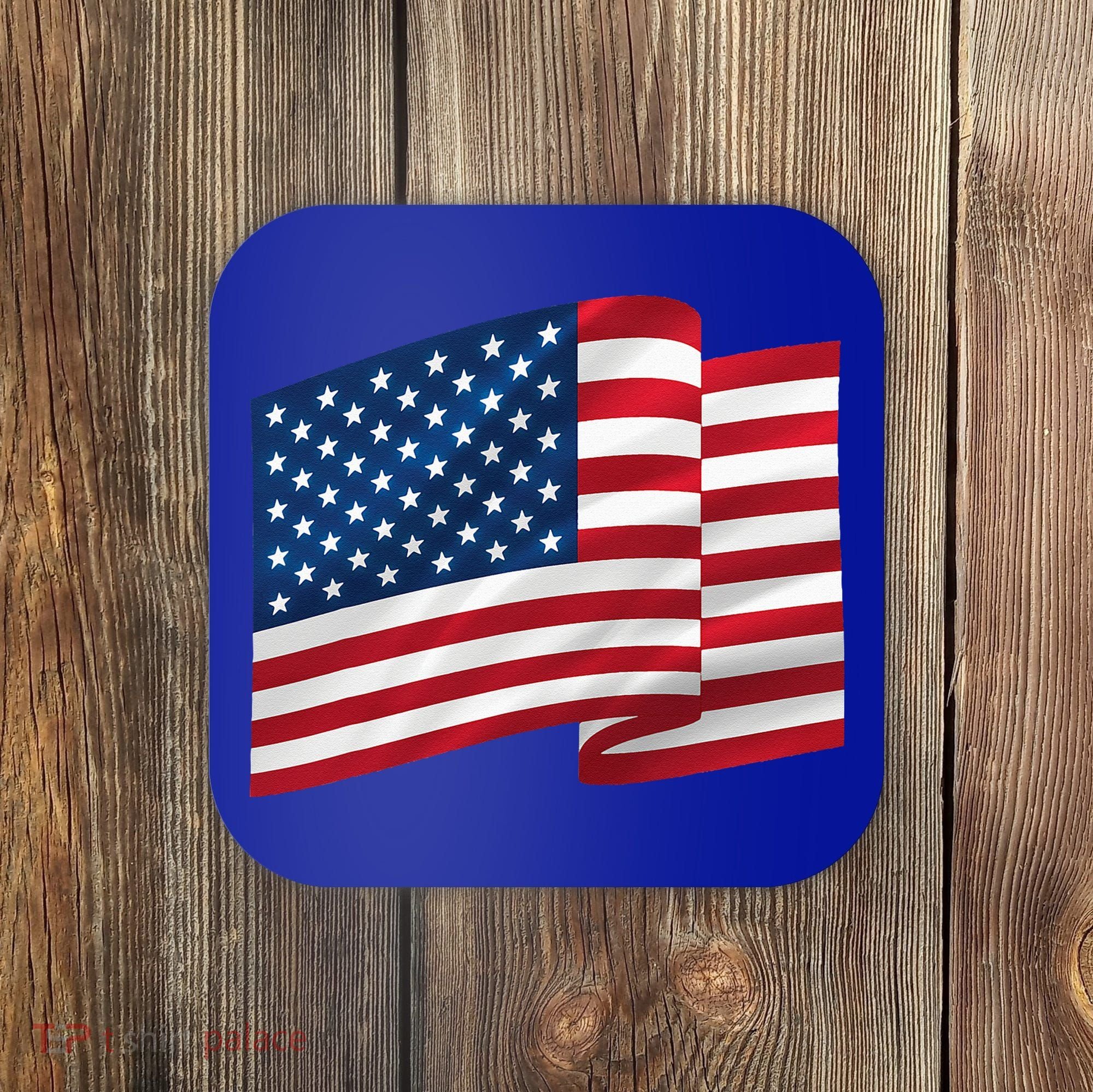 United States Of America Flag Waving Coaster