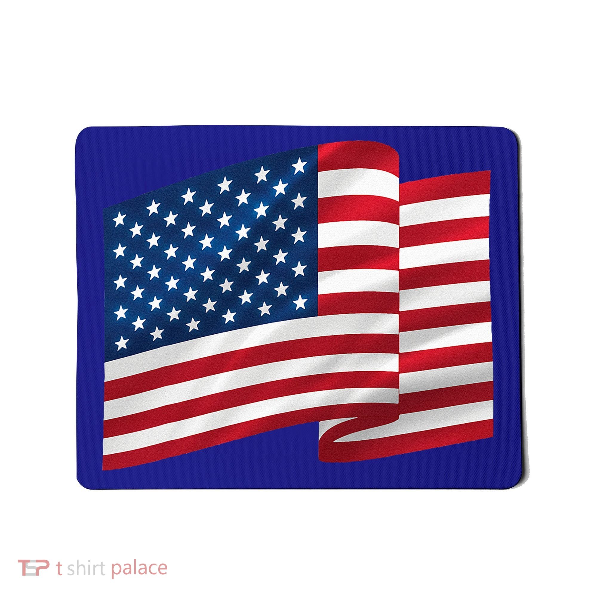 United States Of America Flag Waving Mousepad