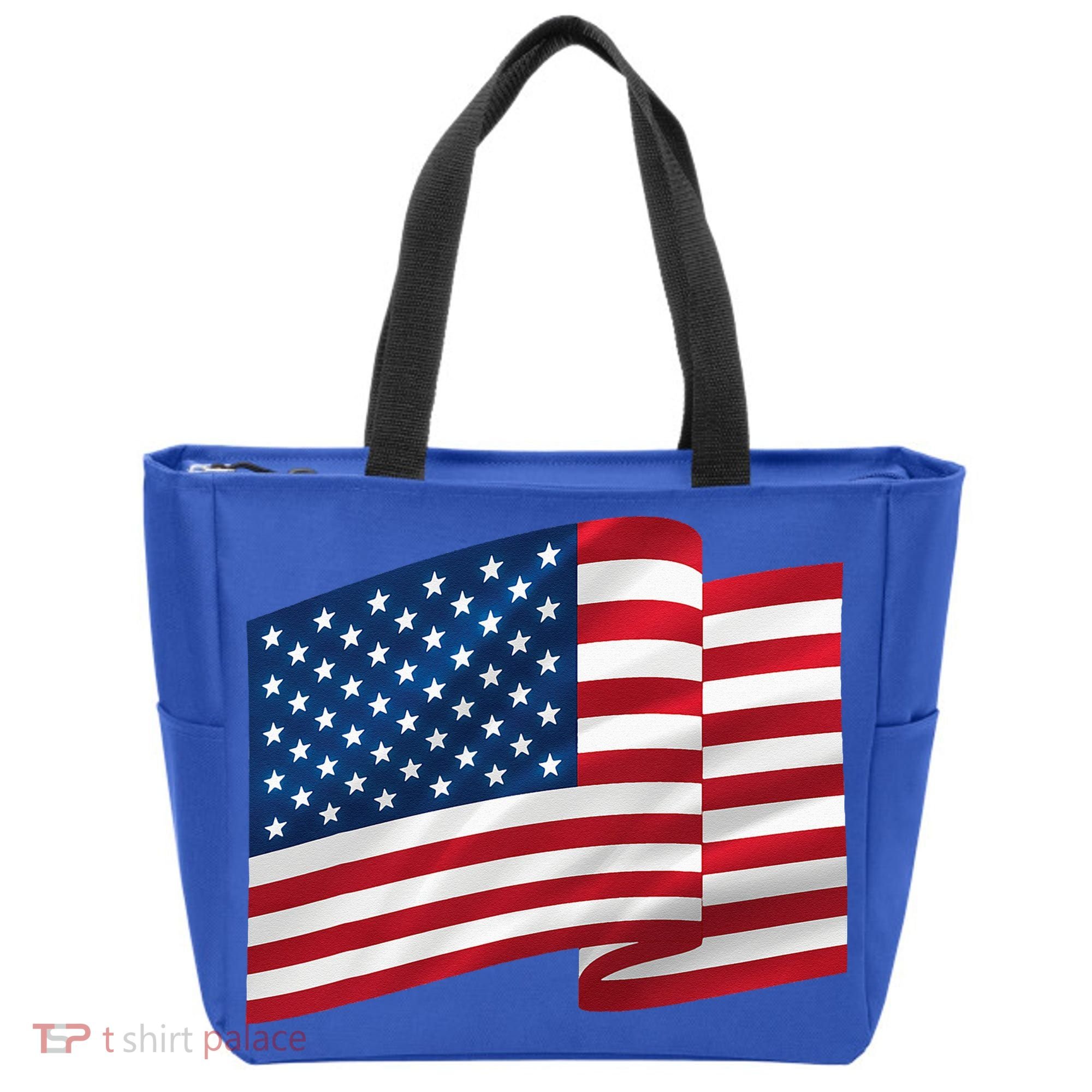 United States Of America Flag Waving Tote Bag