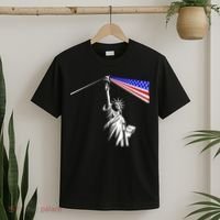 Usa Statue Of Liberty 4th Of July Novelty Funny Patriotic T-Shirt thumb 2