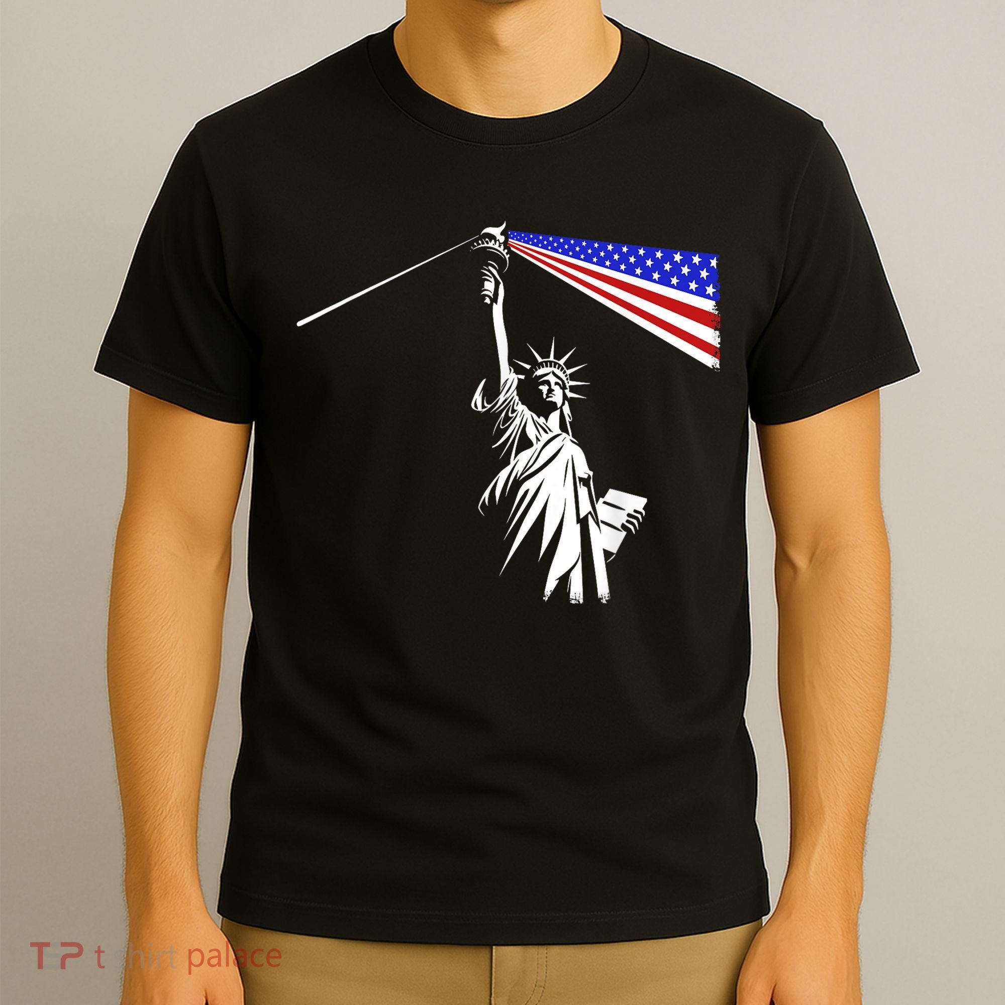 Usa Statue Of Liberty 4th Of July Novelty Funny Patriotic T-Shirt