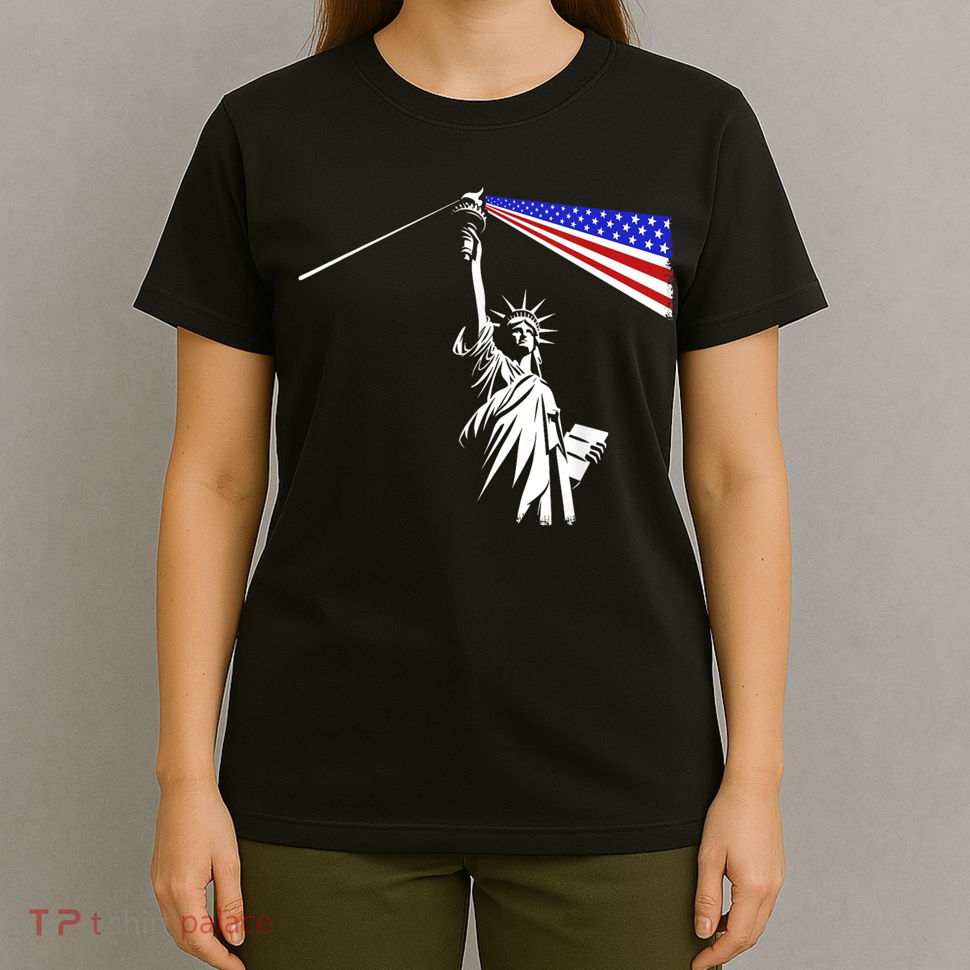 Usa Statue Of Liberty 4th Of July Novelty Funny Patriotic T-Shirt