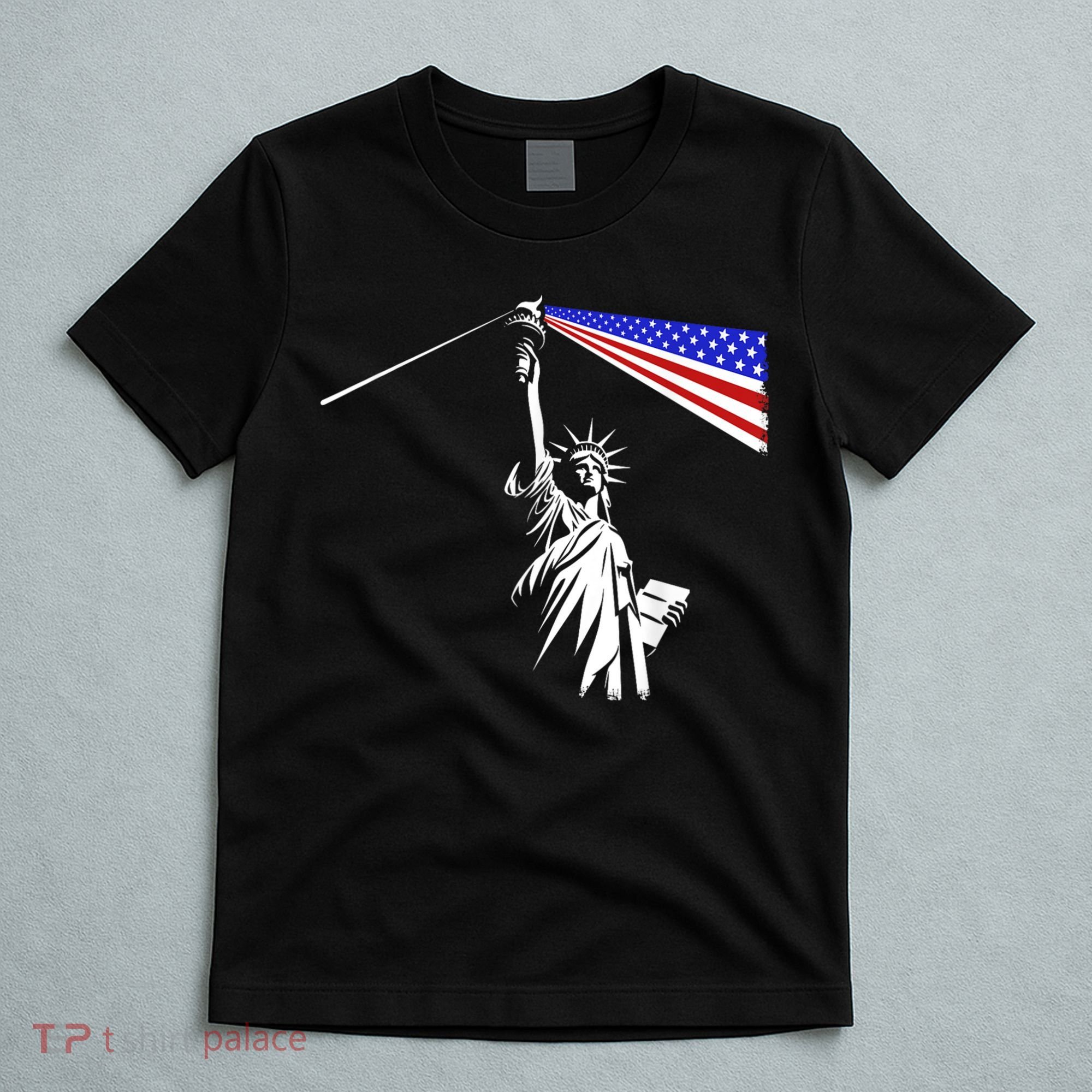 Usa Statue Of Liberty 4th Of July Novelty Funny Patriotic T-Shirt