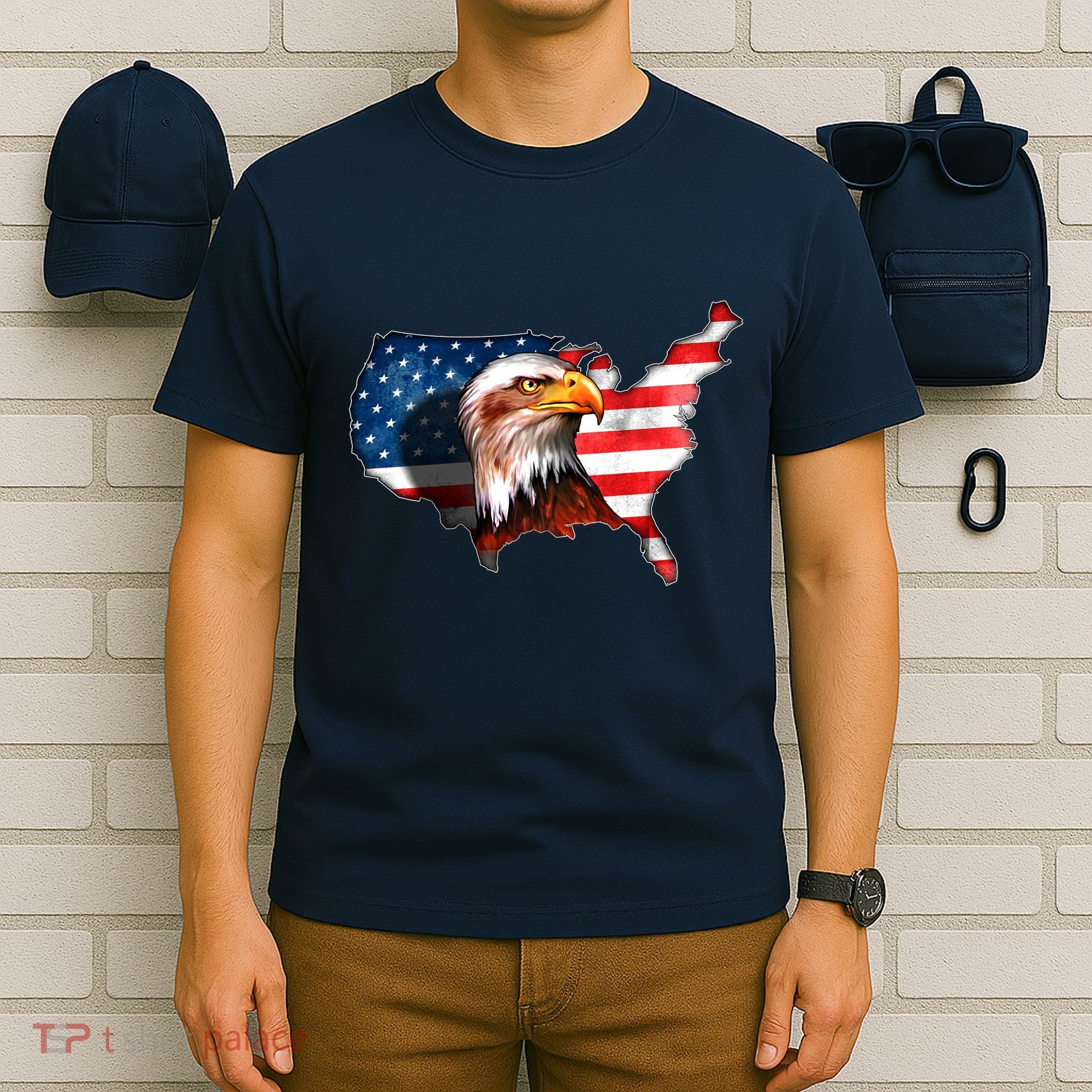 United States Of America Bald Eagle T-Shirt
