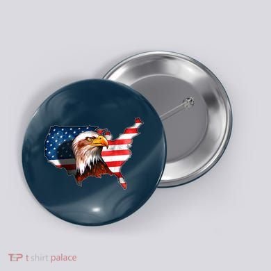 United States Of America Bald Eagle Button