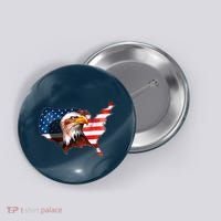 United States Of America Bald Eagle Button thumb 0