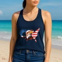 United States Of America Bald Eagle Women's Tank Top thumb 2