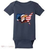 United States Of America Bald Eagle Baby Bodysuit thumb 0