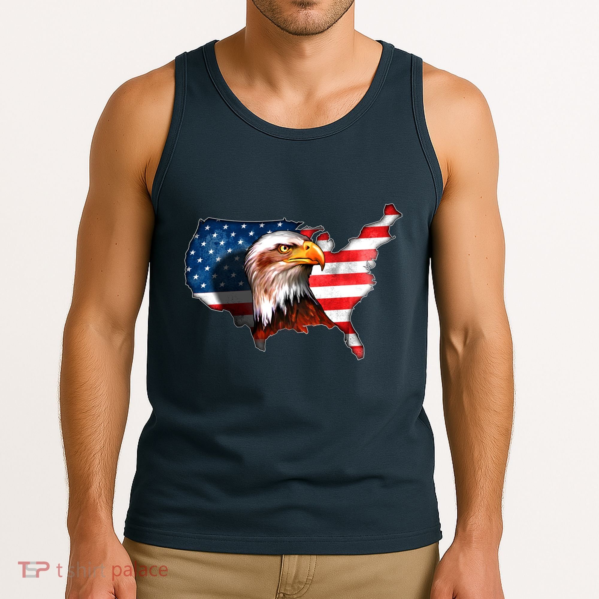 United States Of America Bald Eagle Tank Top
