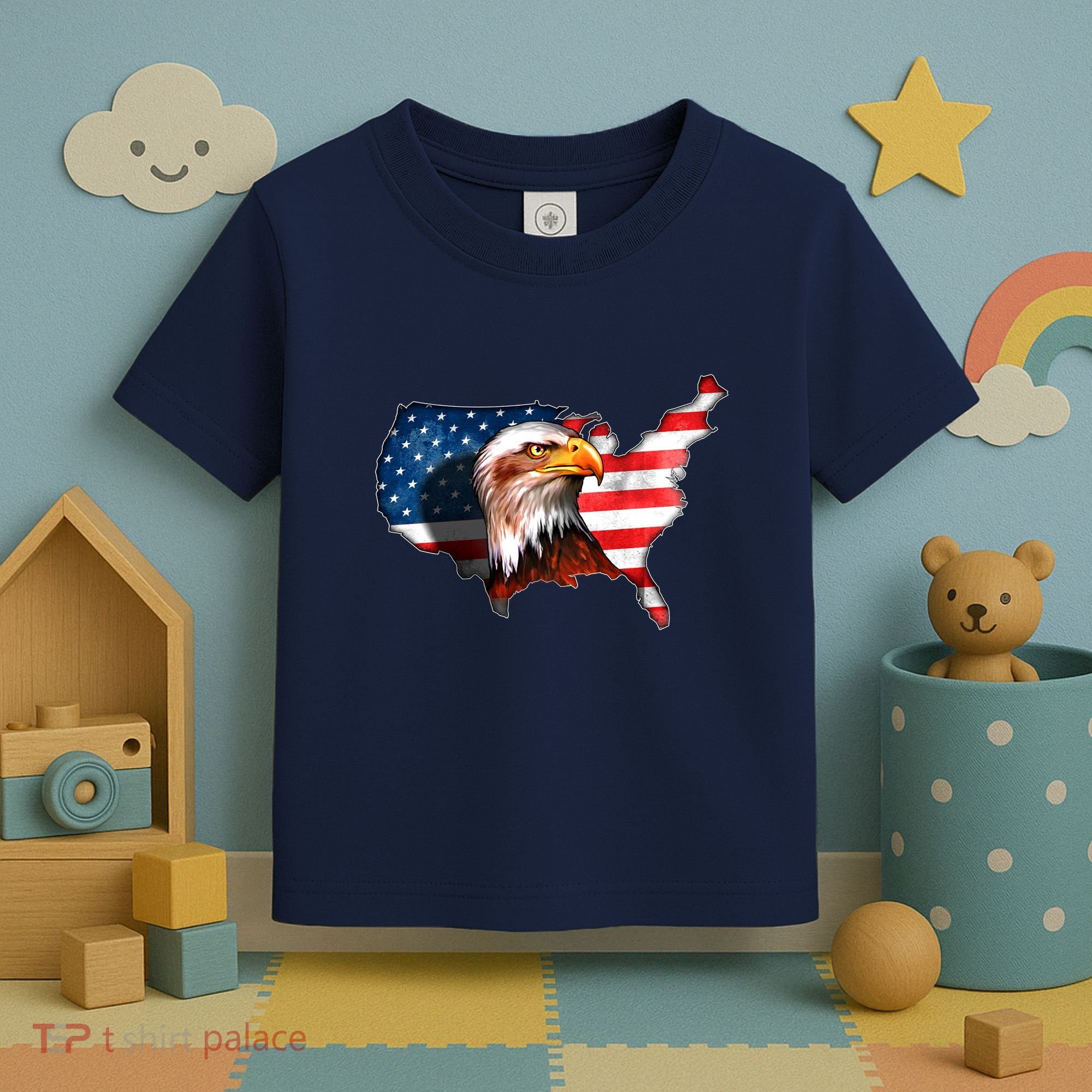 United States Of America Bald Eagle Toddler T-Shirt