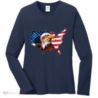 United States Of America Bald Eagle Women's Long Sleeve Shirt thumb 0