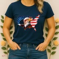 United States Of America Bald Eagle Women's T-Shirt thumb 2