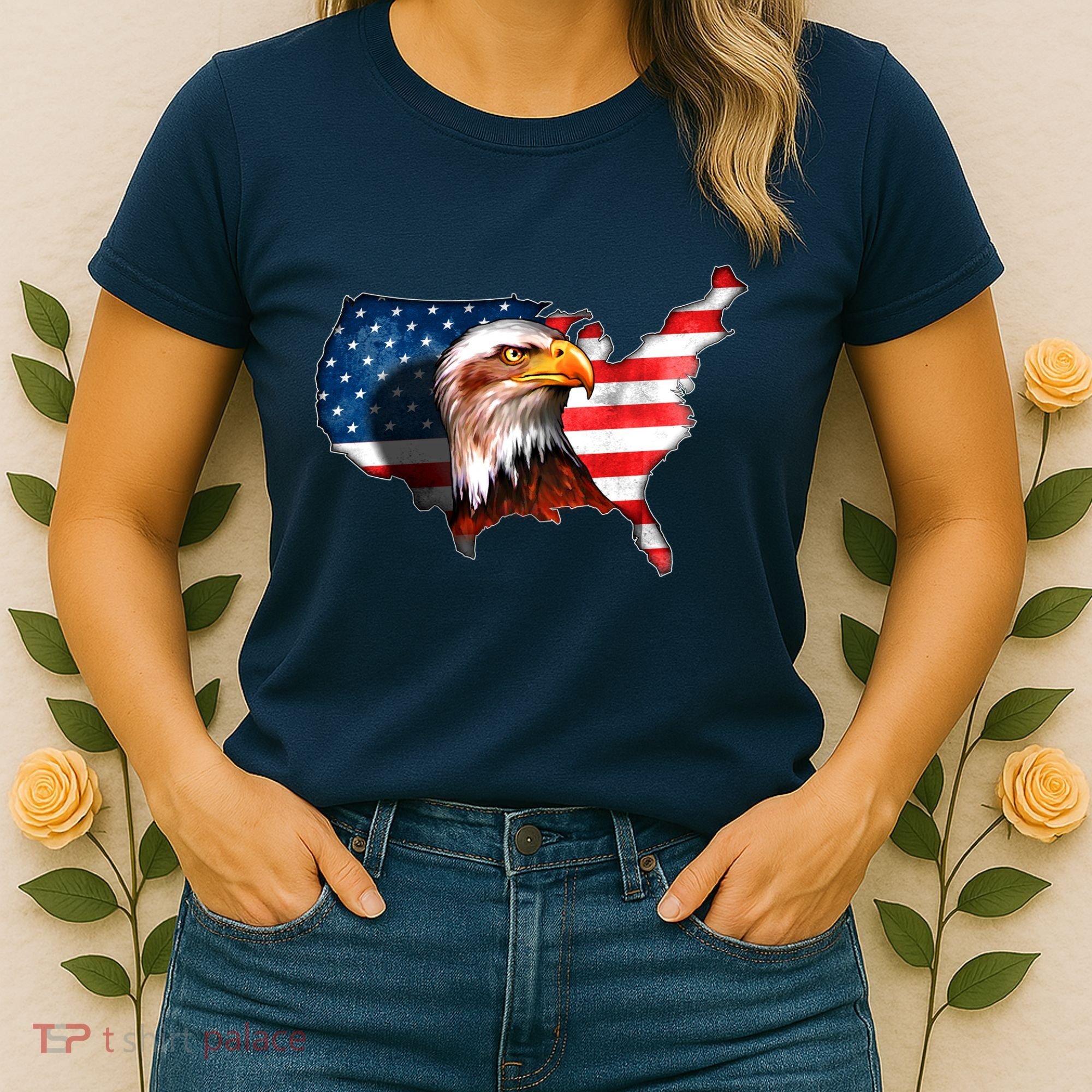 United States Of America Bald Eagle Women's T-Shirt