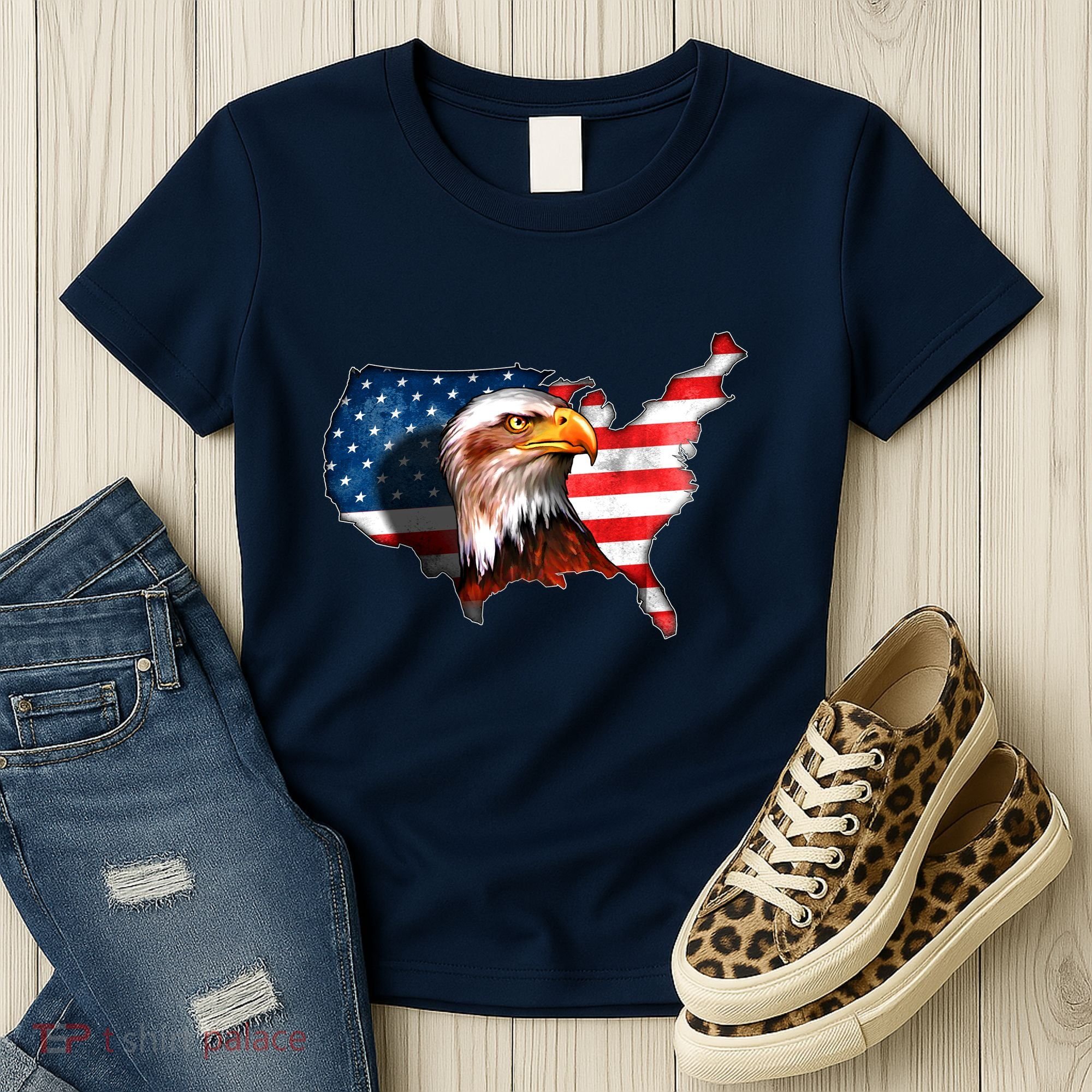 United States Of America Bald Eagle Women's T-Shirt