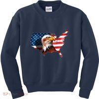 United States Of America Bald Eagle Kids Sweatshirt thumb 0