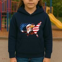 United States Of America Bald Eagle Kids Hoodie thumb 3