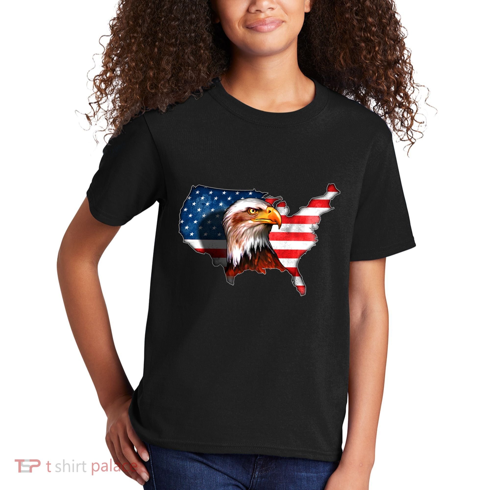 United States Of America Bald Eagle Kids T-Shirt