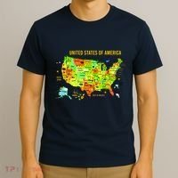 United States Of America Colorful Illustration T-Shirt thumb 3