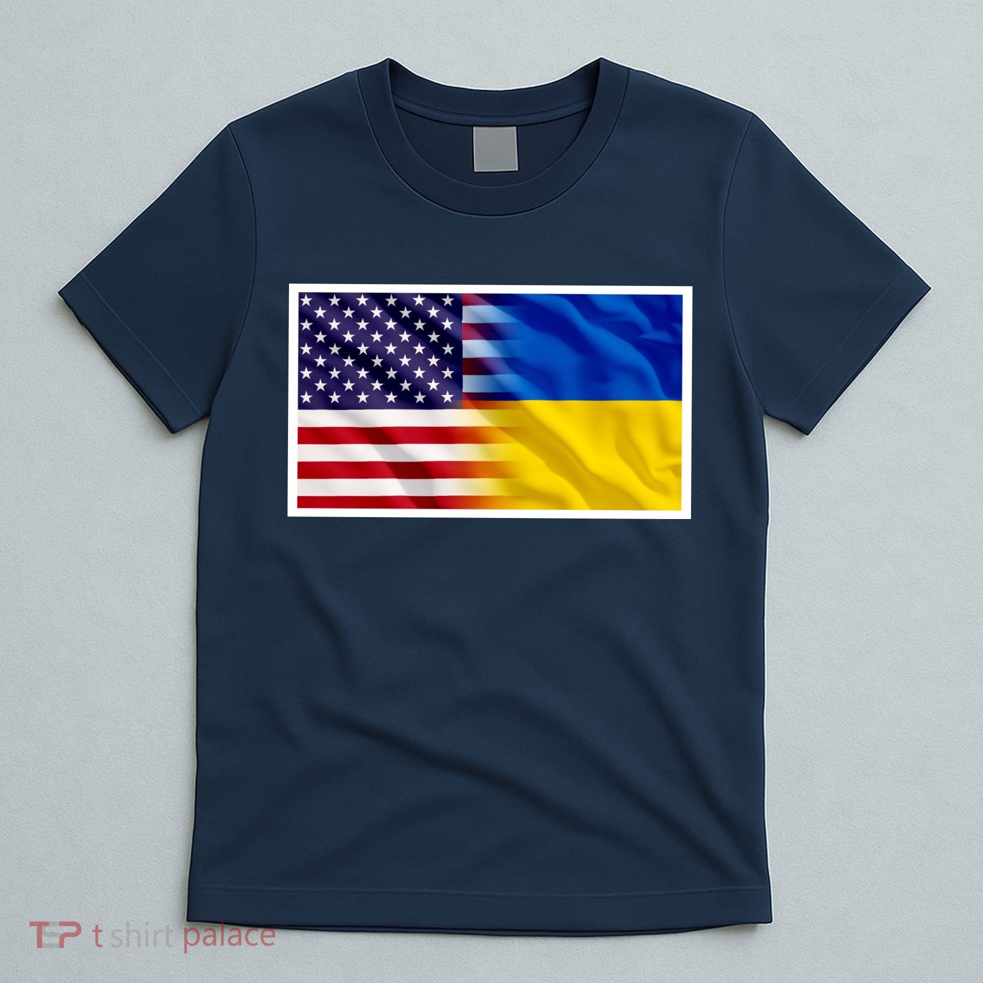 United States Of America I Stand With Ukraine Flag Support T-Shirt