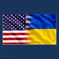 United States Of America I Stand With Ukraine Flag Support T-Shirt thumb 7