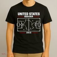 United States Of America Soccer Play Diagram T-Shirt thumb 3