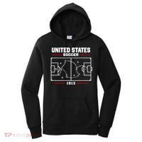 United States Of America Soccer Play Diagram Women's Hoodie thumb 0