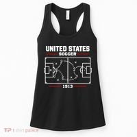 United States Of America Soccer Play Diagram Women's Tank Top thumb 0