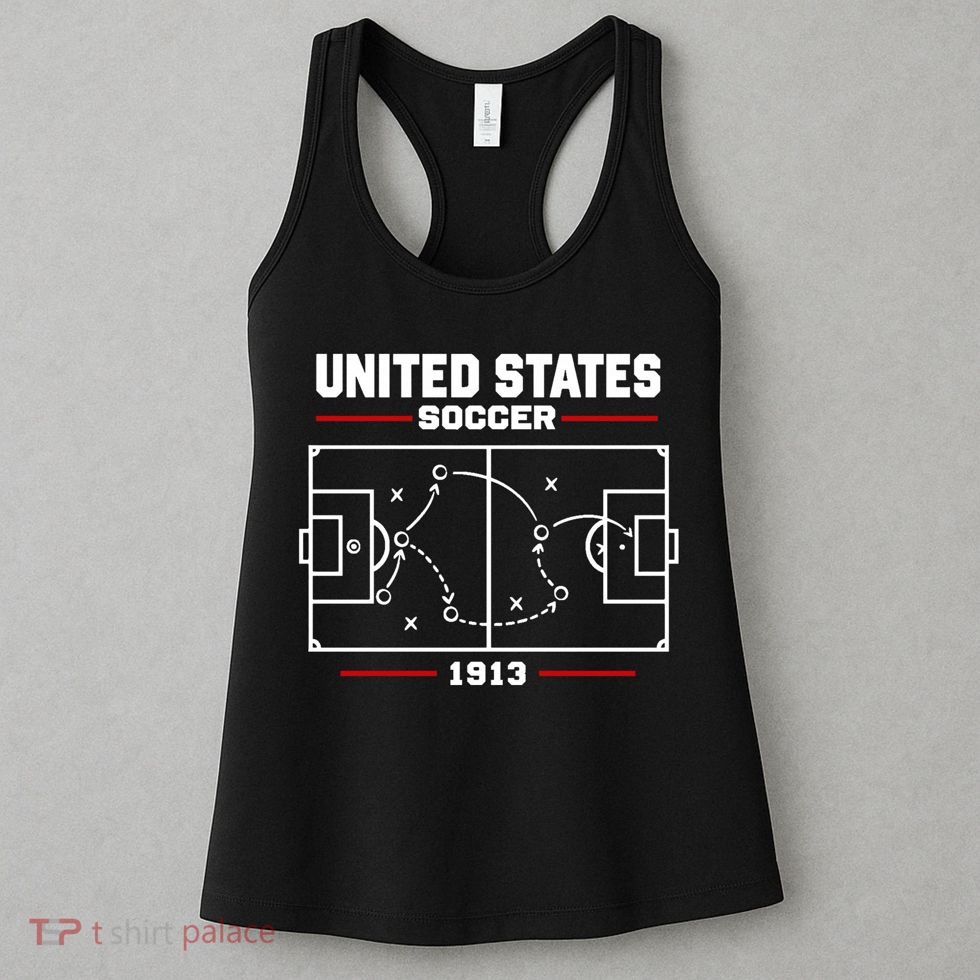 United States Of America Soccer Play Diagram Women's Tank Top