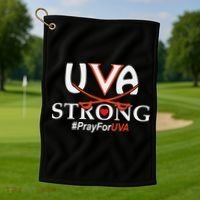 Uva Strong - Pray for UVA Golf Towel thumb 1