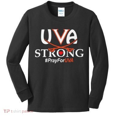 Uva Strong - Pray for UVA Kids Long Sleeve Shirt