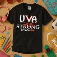 Uva Strong - Pray for UVA Kids T-Shirt thumb 3
