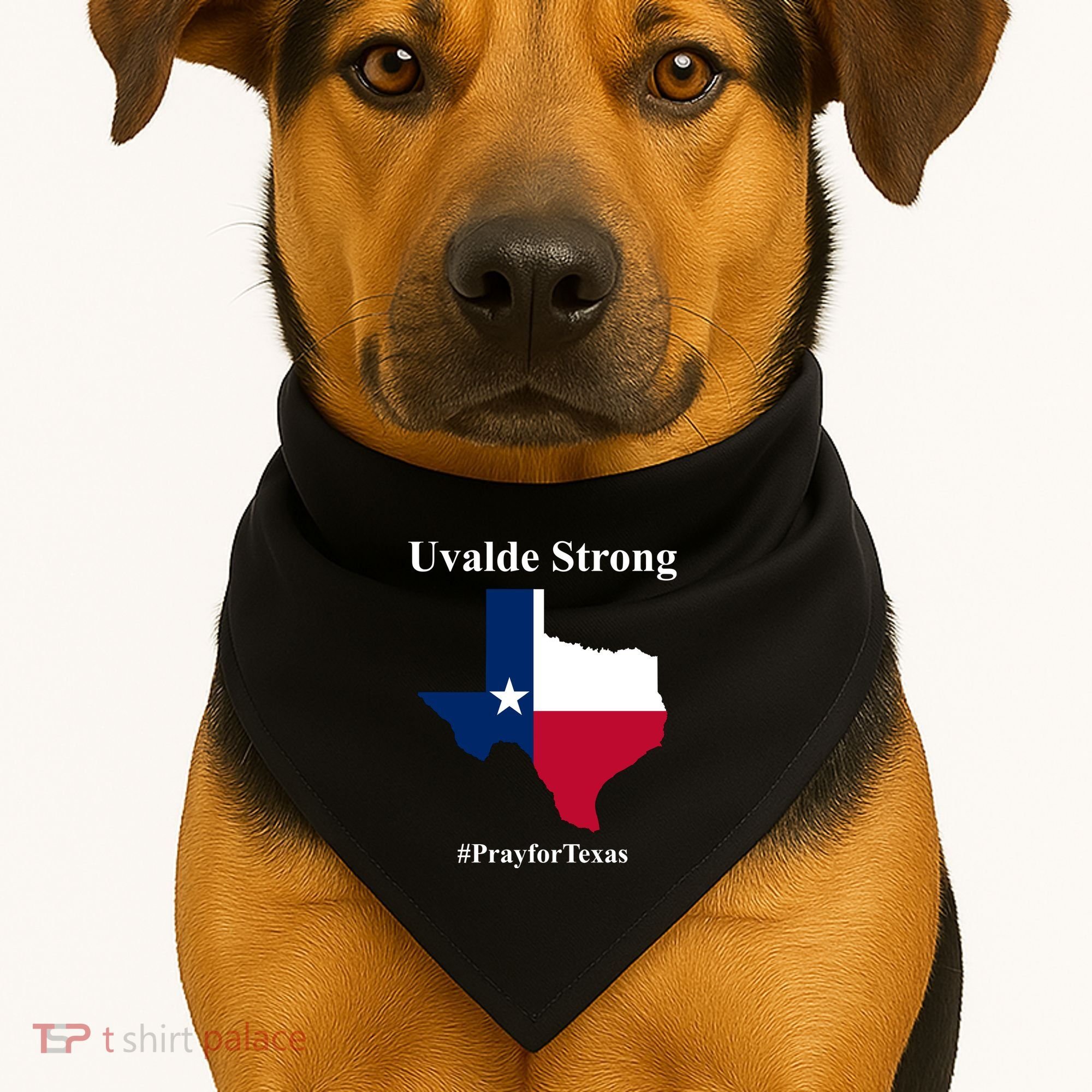 Uvalde Strong Pray For Texas USA-Made Doggie Bandana
