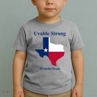 Uvalde Strong Pray For Texas Toddler T-Shirt thumb 2