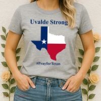 Uvalde Strong Pray For Texas Women's T-Shirt thumb 2
