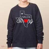 Uvalde Strong Pray For Texas Women's Sweatshirt thumb 0