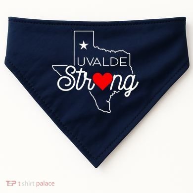 Uvalde Strong Pray For Texas USA-Made Doggie Bandana