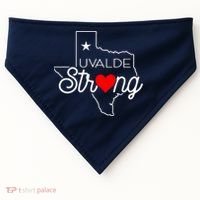 Uvalde Strong Pray For Texas USA-Made Doggie Bandana thumb 0